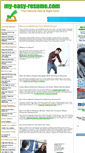 Mobile Screenshot of my-easy-resume.com